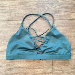 Victoria Sport Victoria's Secret Sports Bra Size M Green Strappy